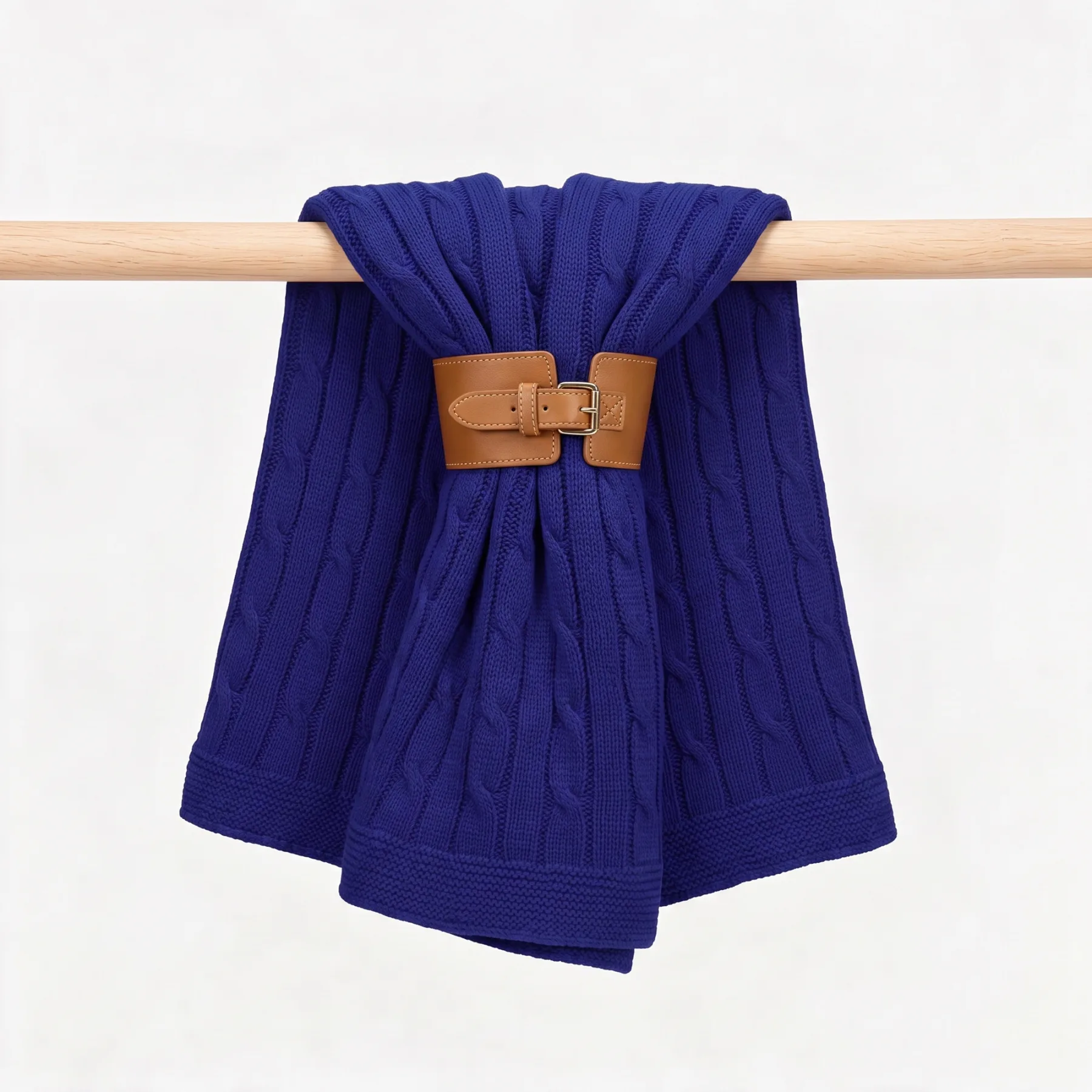 Плед акриловый Braid NEW, темно-синий