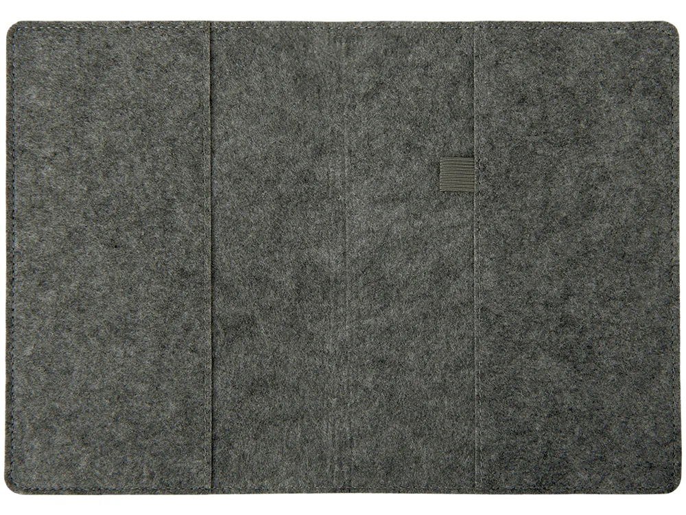 Двустороннее портфолио из рпет-фетра и искусственной кожи "Felt", серый