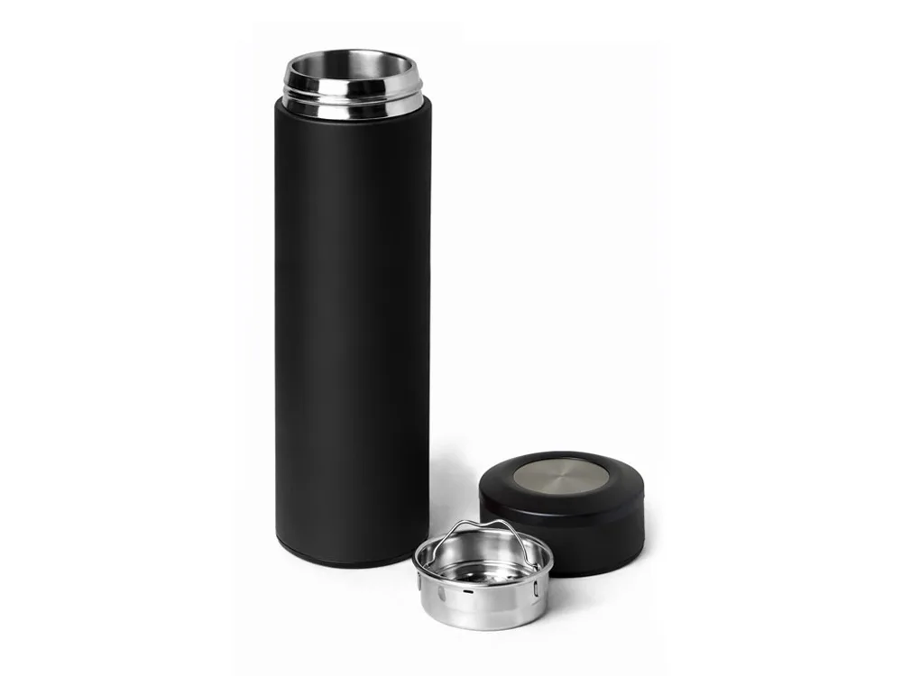 Вакуумный термос "Vacuum Flask C1", soft touch, 420мл, черный