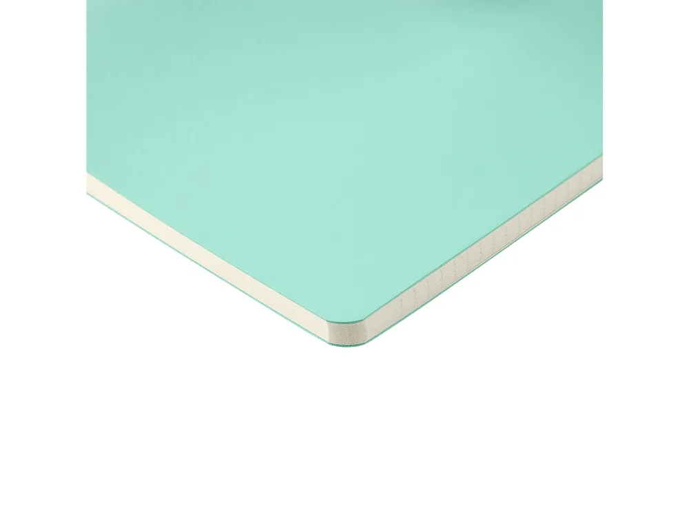 Бизнес тетрадь А5 "Megapolis flex" 60 л. soft touch клетка, зефирный мятный