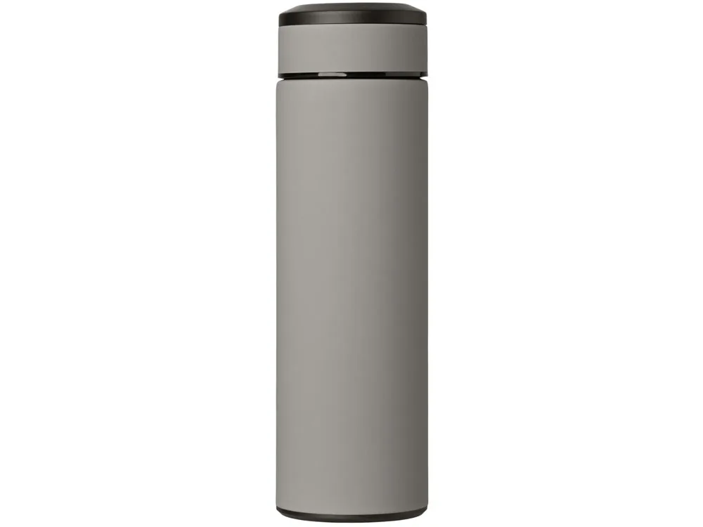 Вакуумный термос "Vacuum Flask C1", soft touch, 420мл, серый