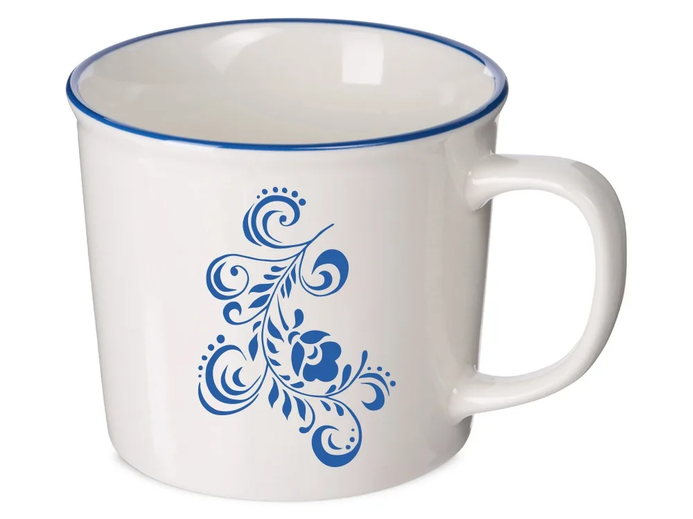 Кружка "Nancy Line", белый/синий