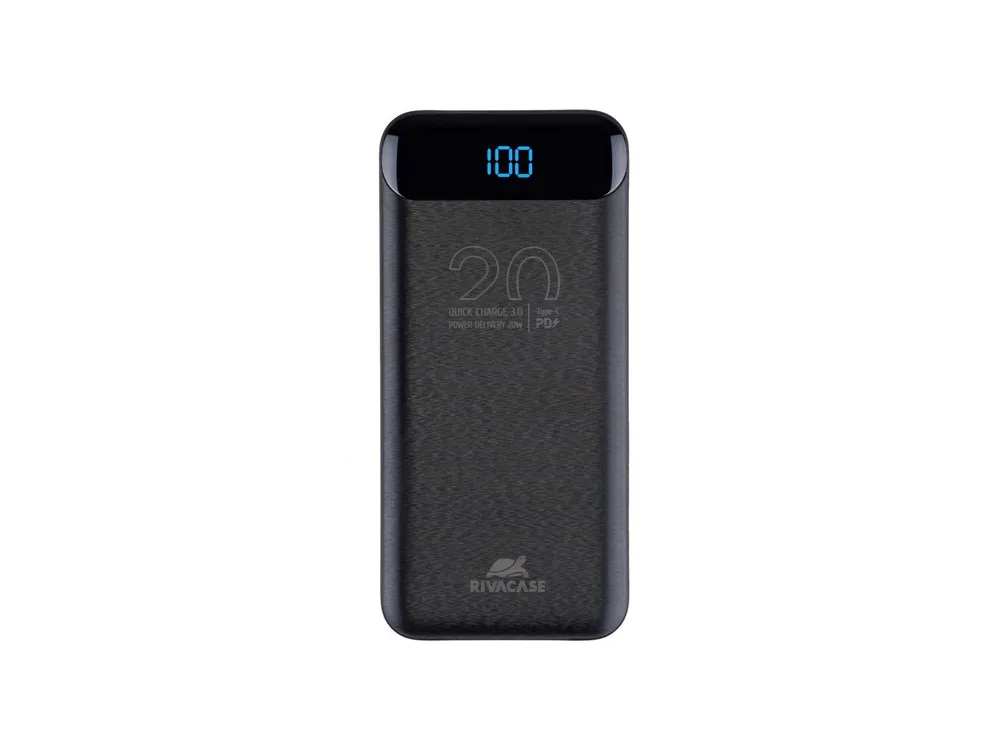 RIVACASE VA2582 (20 000mAh), QC/PD 22.5W внешний аккумулятор с дисплеем
