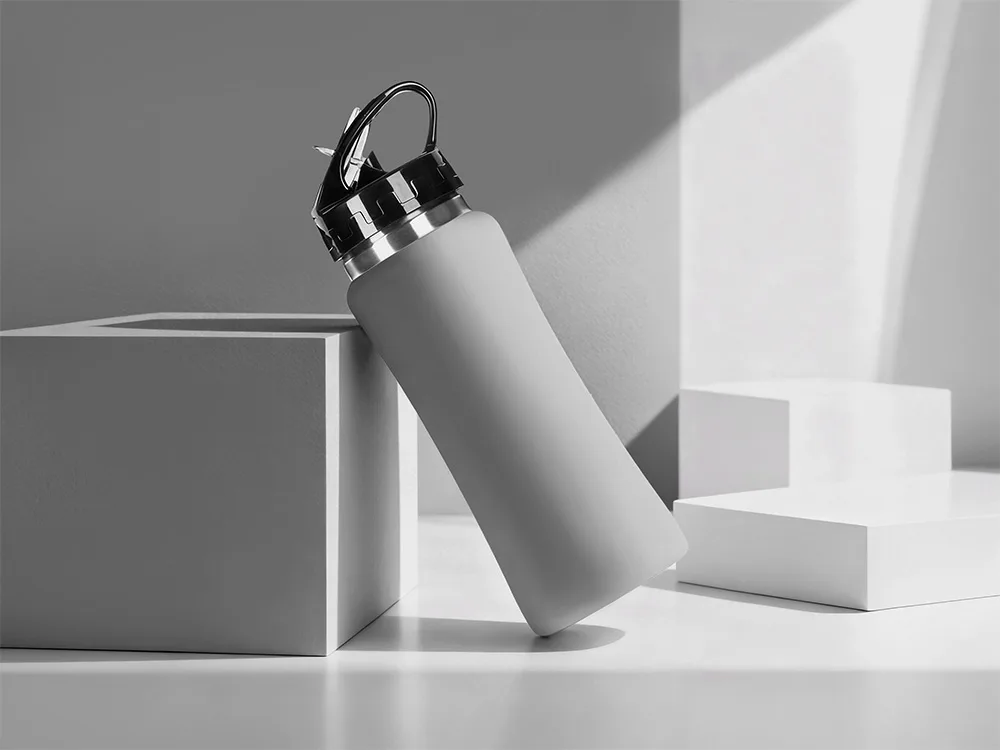 Бутылка для воды "Bottle C1", сталь, soft touch, 600 мл, серый