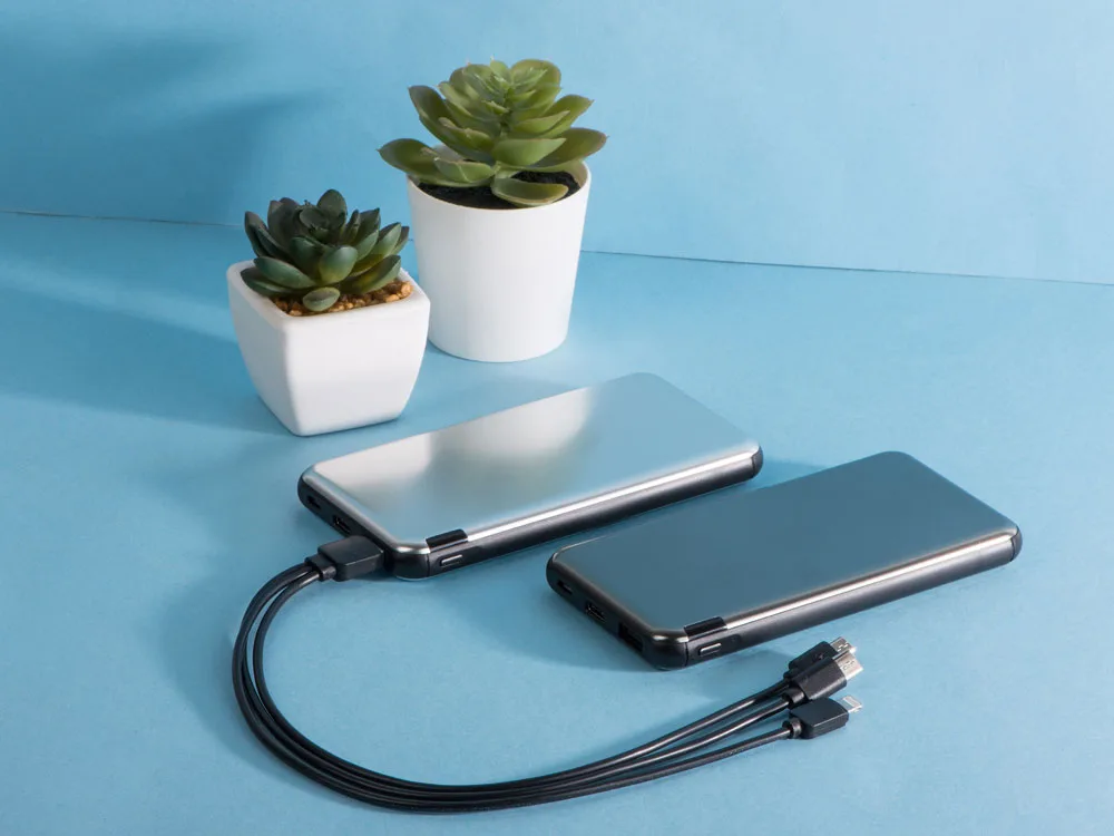Внешний аккумулятор «Forge» v.2, металл, 10000mah, серый