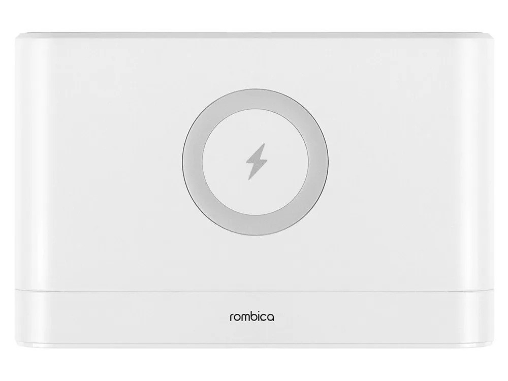 Часы с беспроводным зарядным устройством Rombica Timebox 1, белый