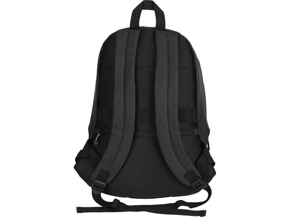 Рюкзак Glam для ноутбука 15'' из мягкой экокожи, черный