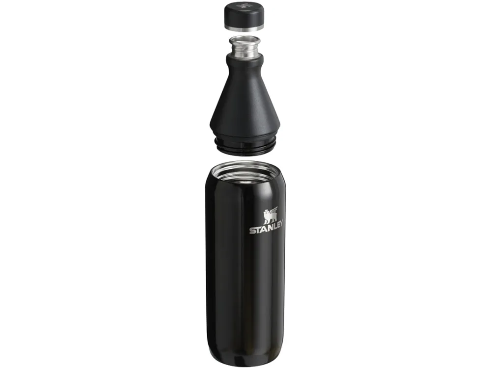 Бутылка для воды Stanley All Day Slim объемом 600 мл - черный глянцевый