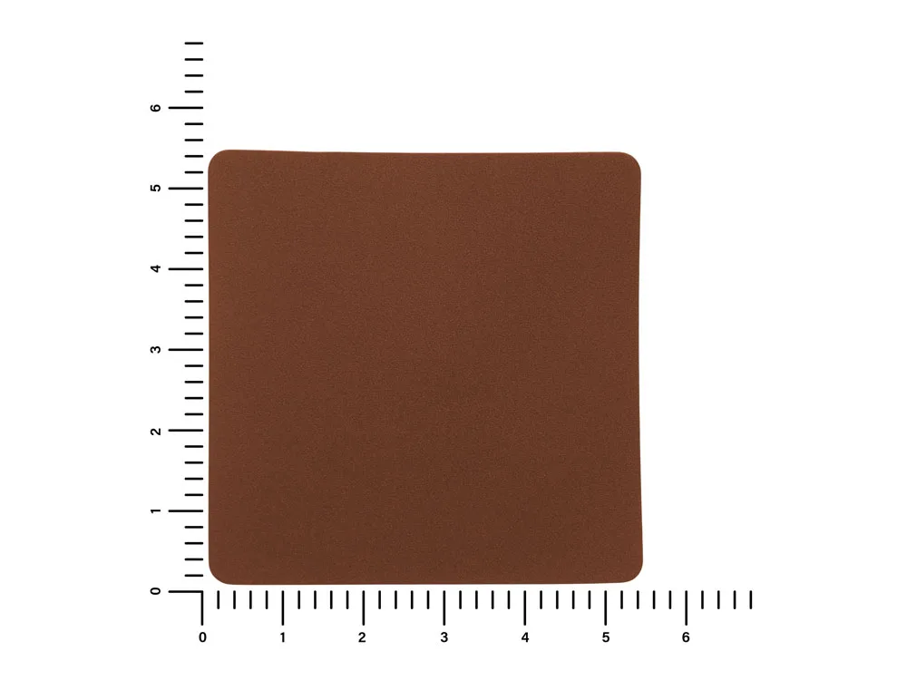 ПАТЧ КВАДРАТ nubuk (коричневый ) 5,5 х 5,5 см