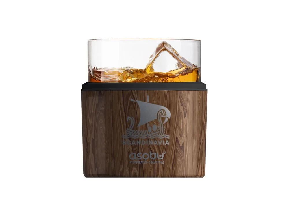 Тумблер для виски WHISKEY KUZIE, дерево