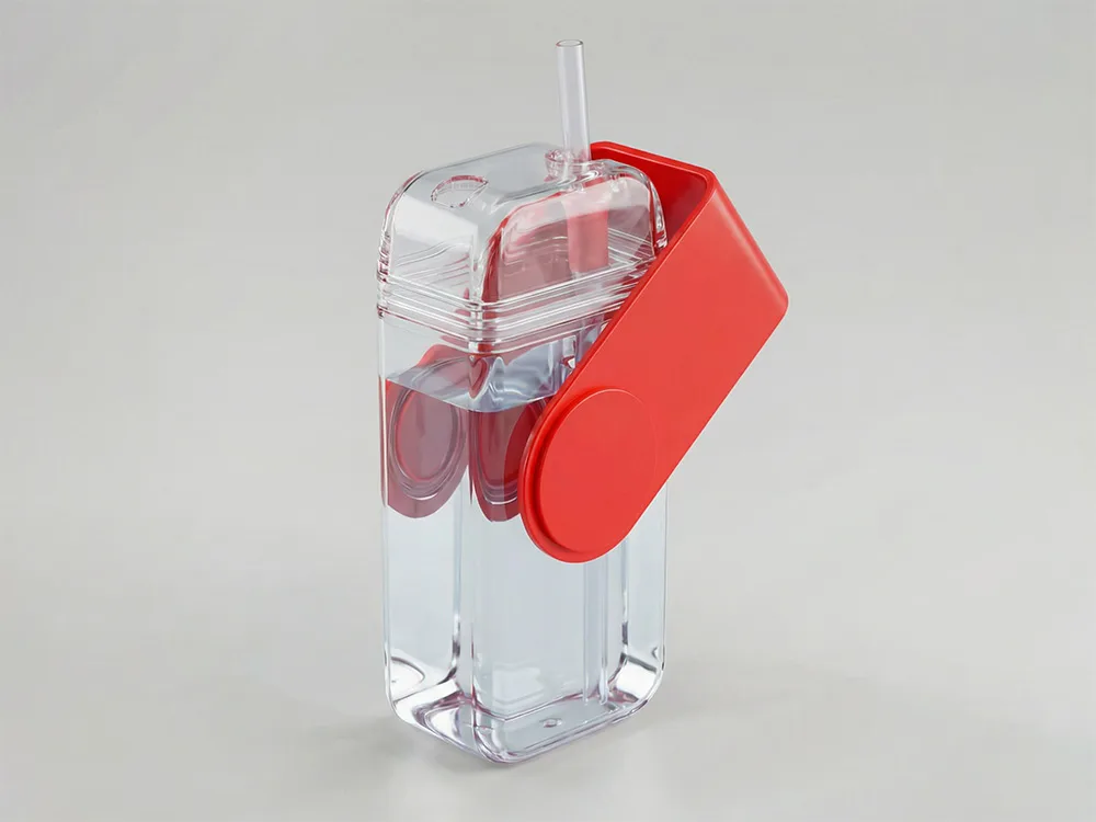 Бутылка для воды JUICY DRINK BOX, красный