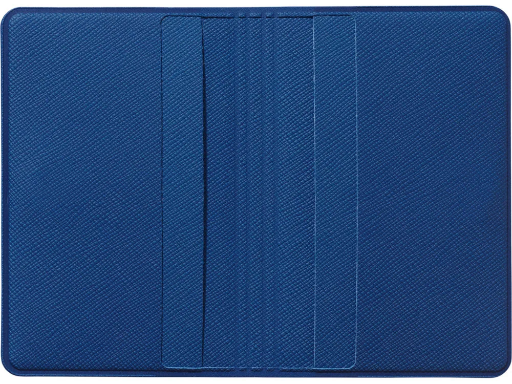 Футляр-книжка на 4-е карты с RFID "Favor", синий