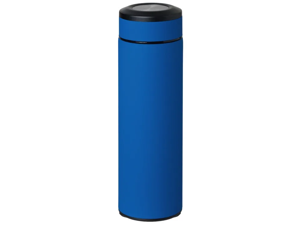 Вакуумный термос "Vacuum Flask C1", soft touch, 420мл, синий