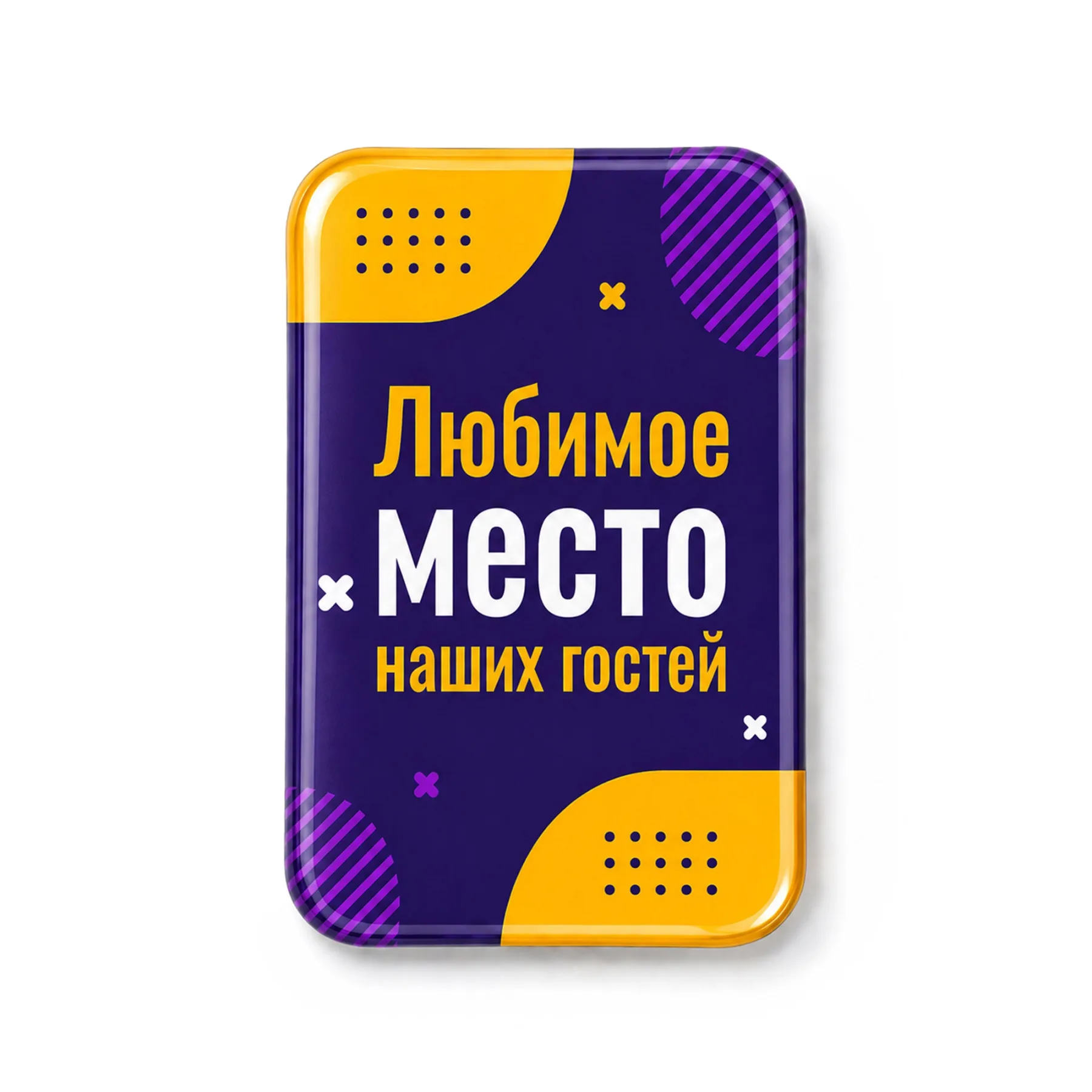 Смоляной стикер вертикальный на дверь M, 9,3х13,7 см