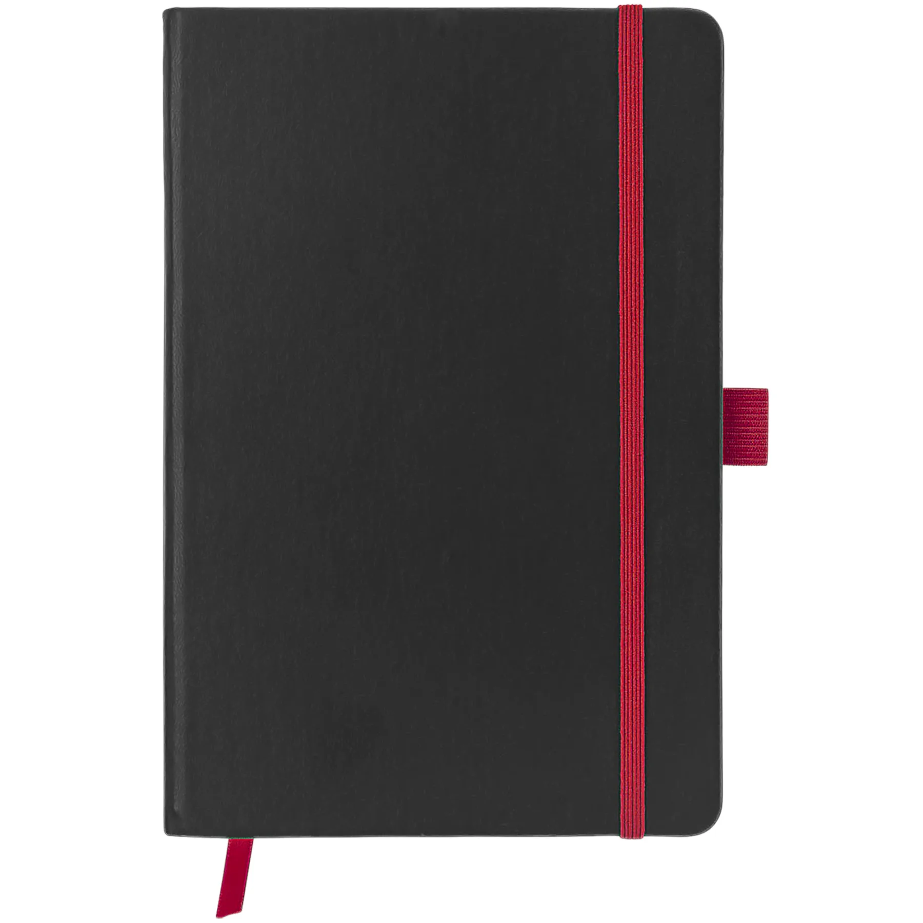 Блокнот "ColorNote Black", твердая обложка A5, 80 листов, черный с красным