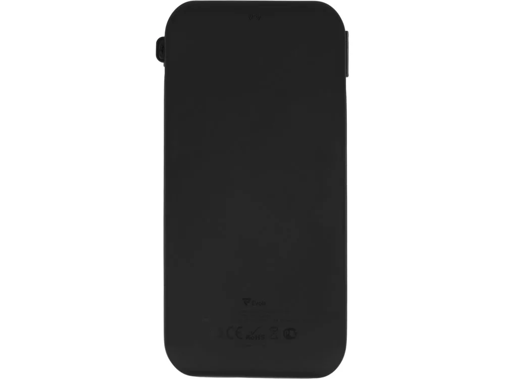 Внешний беспроводной аккумулятор с подсветкой лого «Astro», 10000 mAh, черный