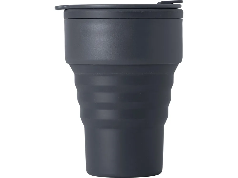 Силиконовый складной стакан "GoCup", темно-серый