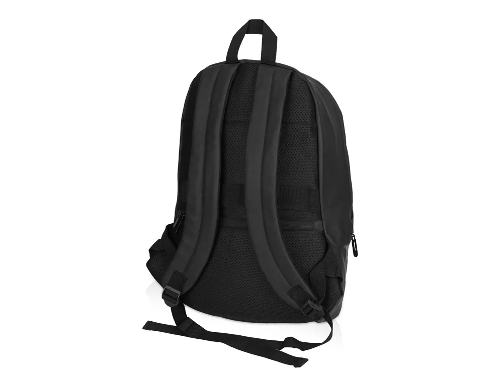 Рюкзак Glam для ноутбука 15'' из мягкой экокожи, черный