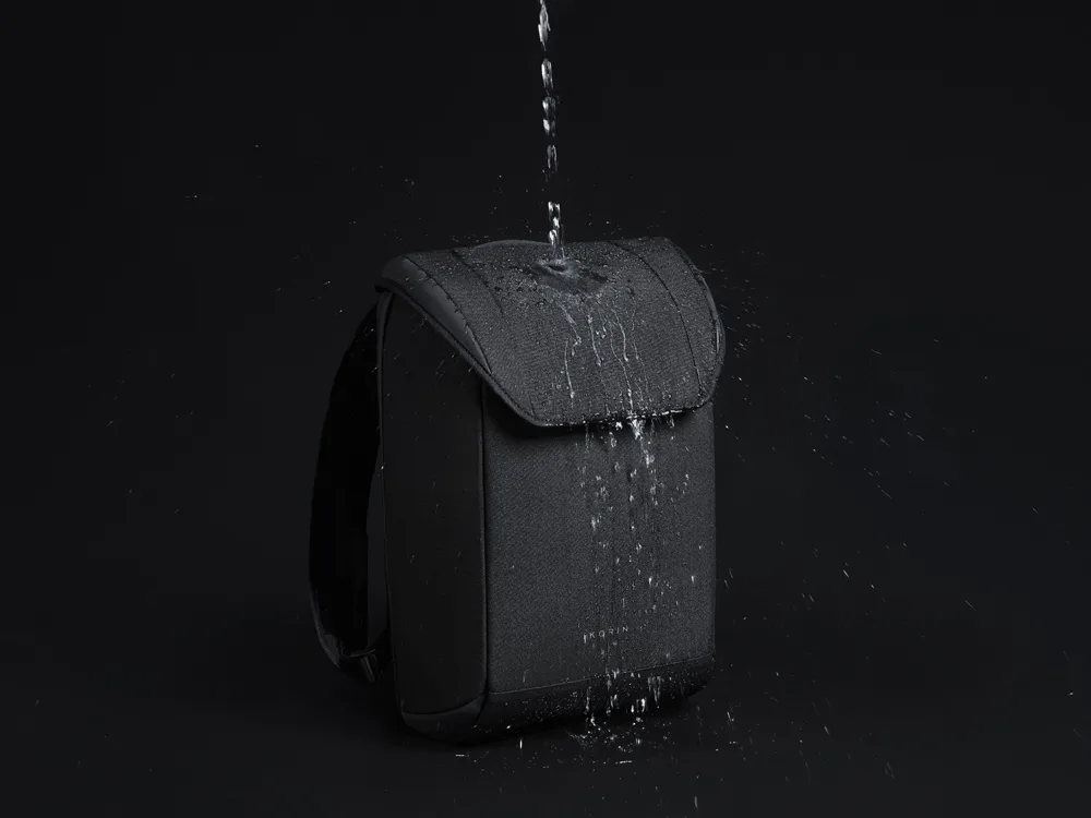 Водостойкий антикражный рюкзак Clickpack для ноутбука 15.6", черный