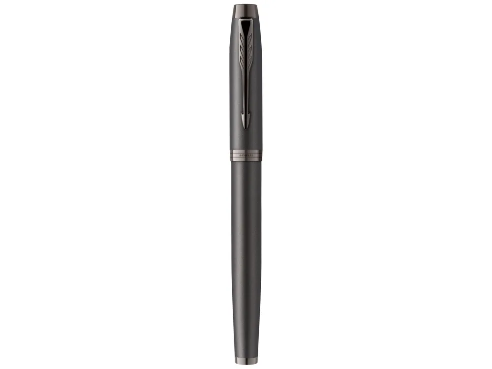 Перьевая ручка Parker IM Monochrome Black, перо:F, цвет чернил: blue, в подарочной упаковке.