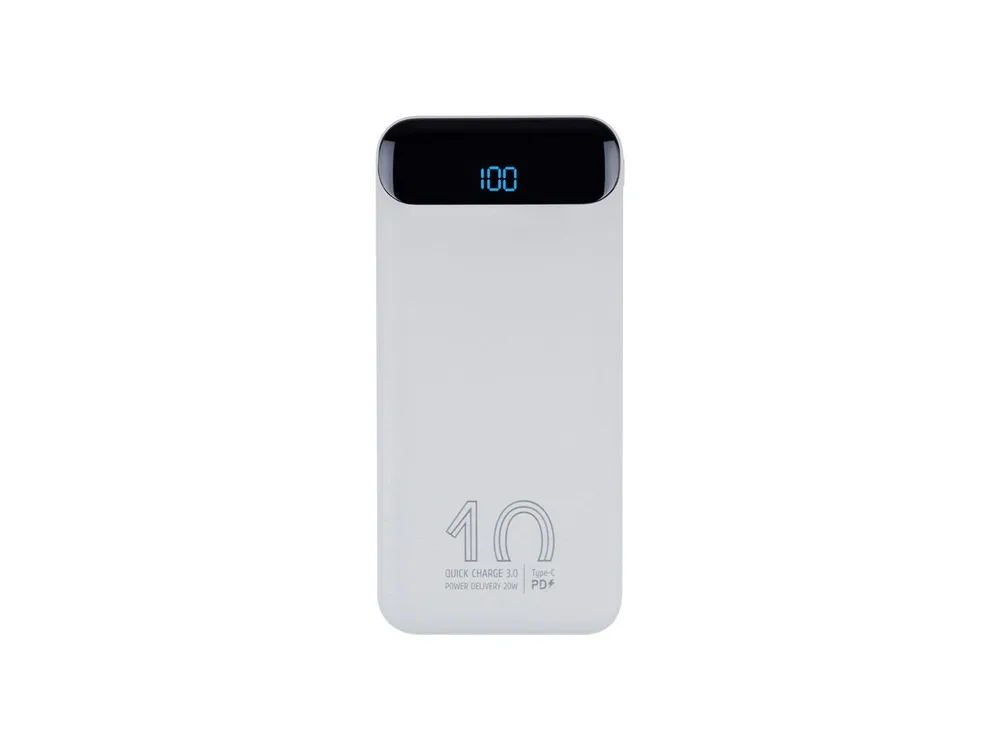 RIVACASE VA2540 (10 000mAh), QC/PD 20W внешний аккумулятор с дисплеем