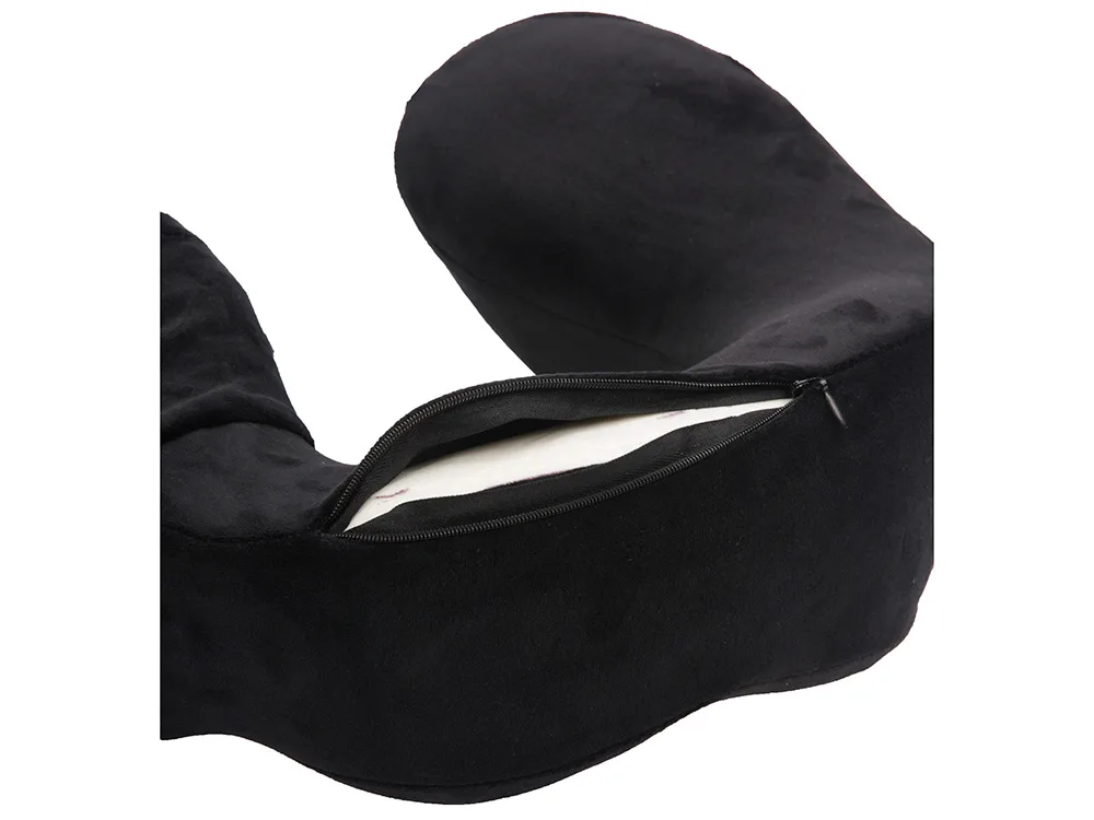 Подушка для путешествий с эффектом памяти Мемо "Bluewinder" Black