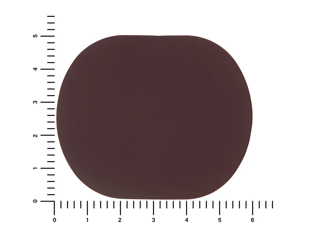 ПАТЧ ОВАЛ soft-touch (коричневый ) 6,0 х 5,0 см