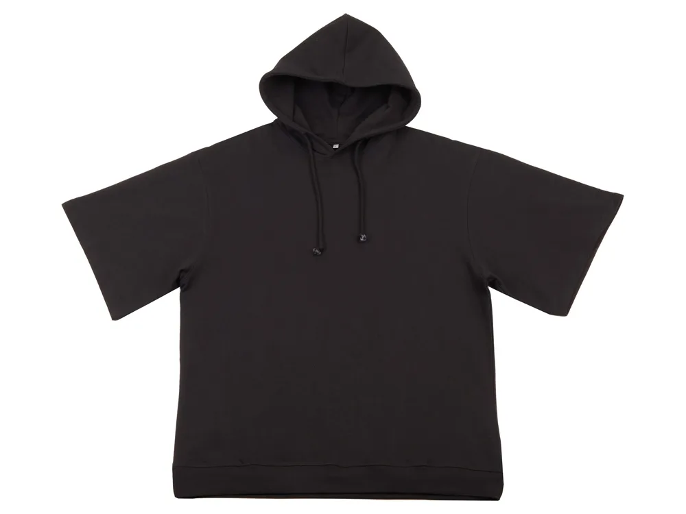 Худи оверсайз с коротким рукавом «Warsaw» унисекс, черный