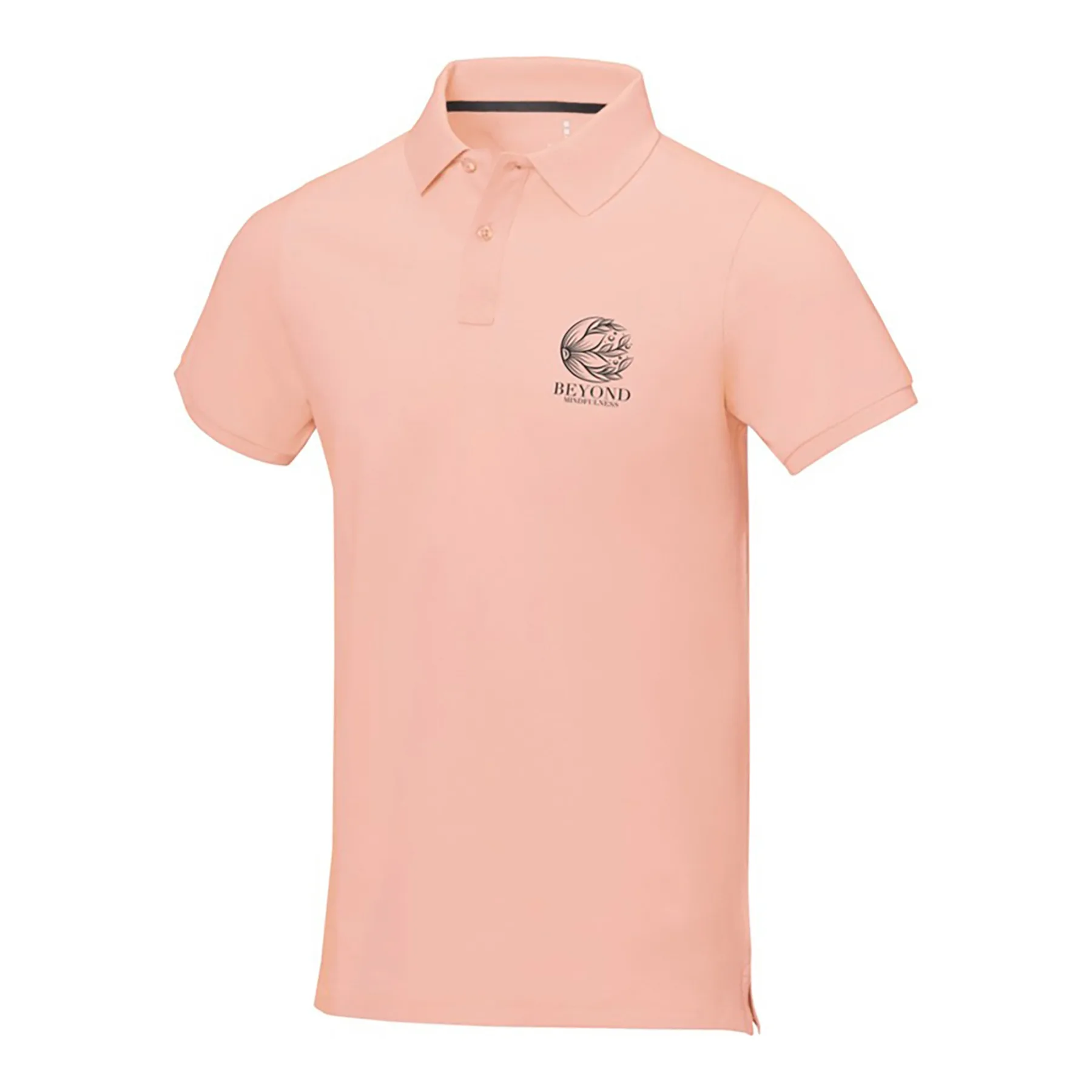Calgary мужская футболка-поло с коротким рукавом, pale blush pink