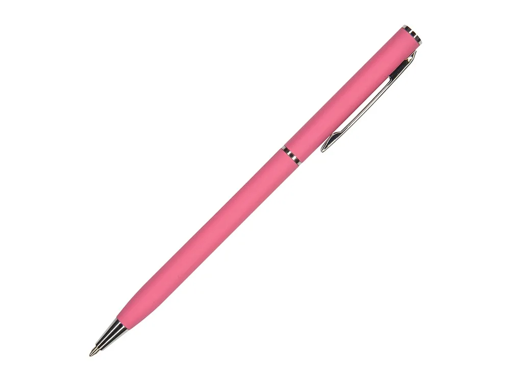 Ручка шариковая автоматическая BrunoVisconti® "PALERMO" цвет корпуса красный коралловый, soft-touch, 0.7 мм