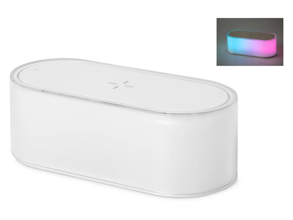 Ночник с беспроводной зарядкой и RGB подсветкой "Miracle", 15 Вт