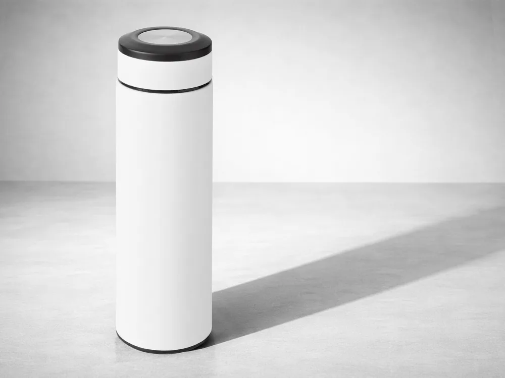 Вакуумный термос "Vacuum Flask C1", soft touch, 420мл, белый
