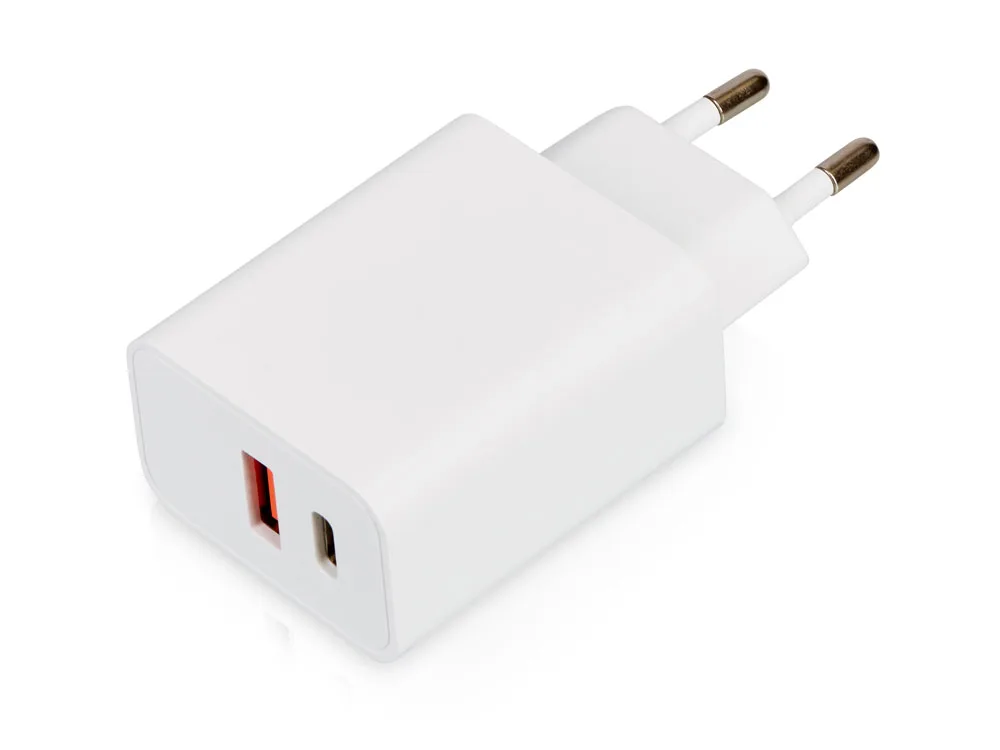 Сетевое зарядное устройство c выходами USB-A и USB-C «Recharger Pro», быстрая зарядка QC/PD, 30 Вт