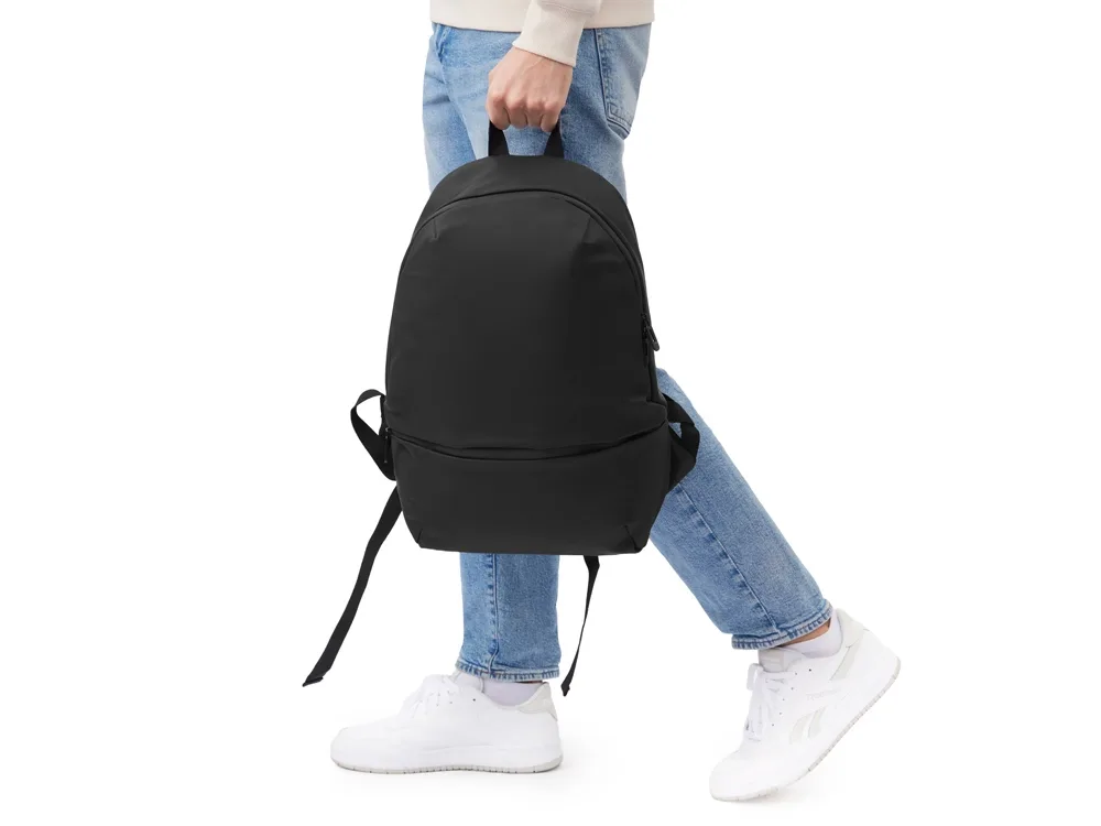 Рюкзак Glam для ноутбука 15'' из мягкой экокожи, черный