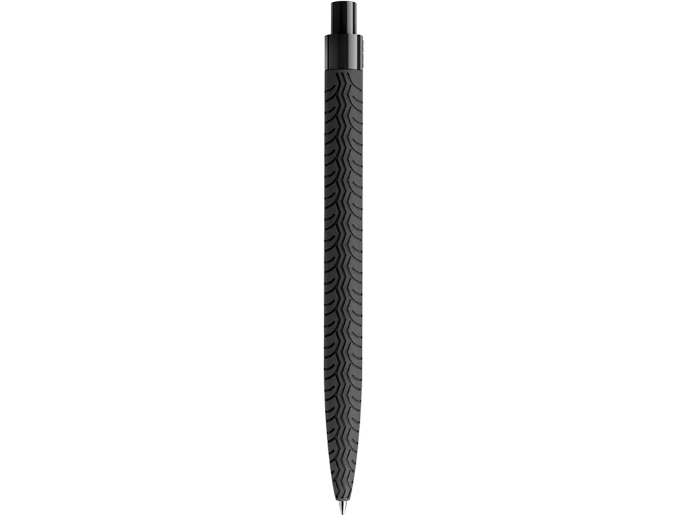 Ручка шариковая QS 03 PRP с рисунком "протектор шины" софт-тач PRP