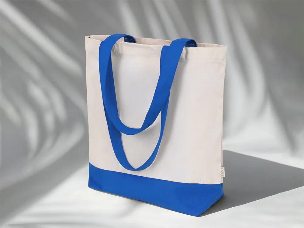 Сумка для шоппинга Cotton из переработанного хлопка 280 г, синий