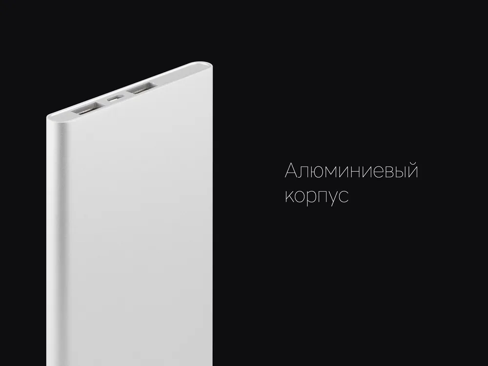 Внешний аккумулятор Rombica NEO AX70L, 7 000 мАч, алюминий, серебристый, чехол