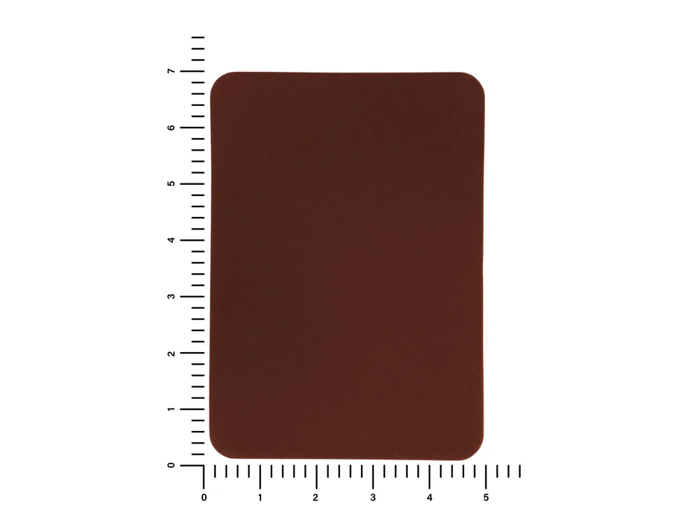 ПАТЧ ПРЯМОУГОЛНЫЙ nubuk (коричневый ) 5,0 х 7,0 см