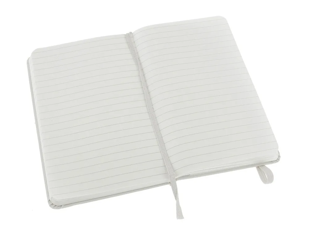 Записная книжка Moleskine Classic (в линейку) в твердой обложке, Pocket (9x14см), белый