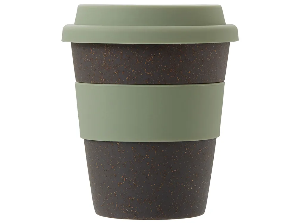 Стакан с силиконовой крышкой "Cafe", olive