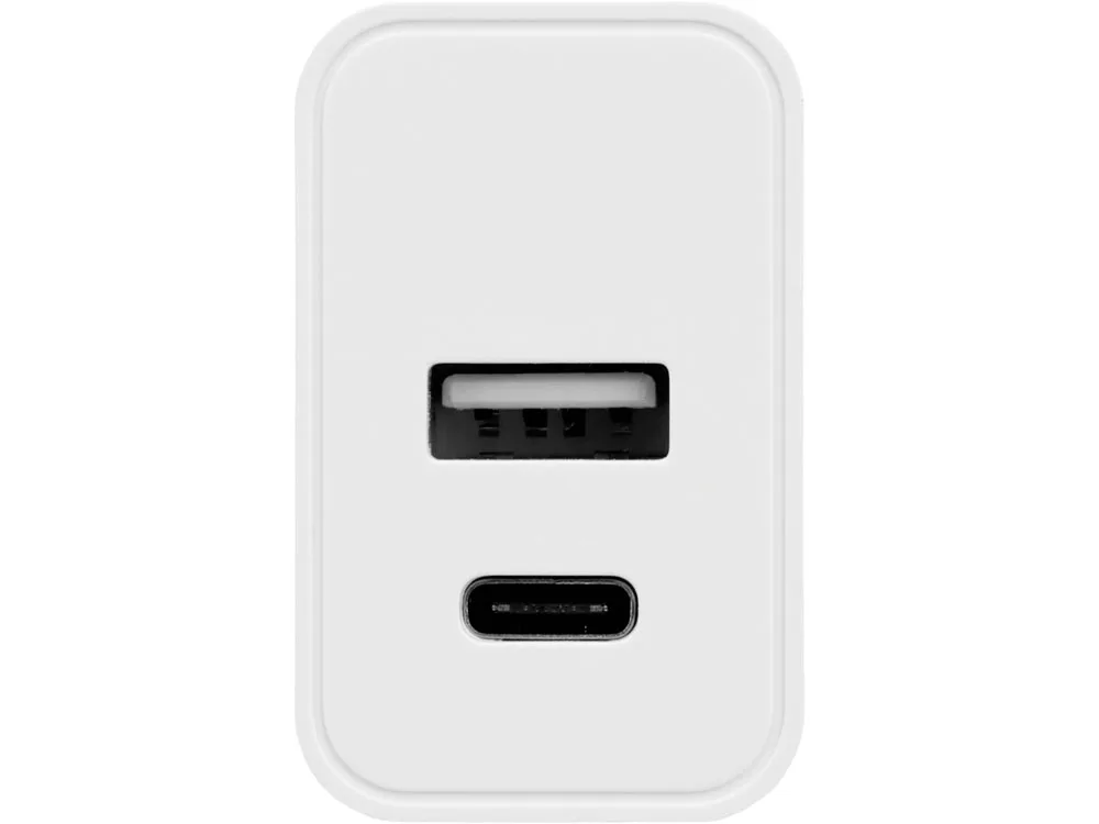 Сетевое зарядное устройство c выходами USB-A и USB-C «Recharger», 10 Вт, белый