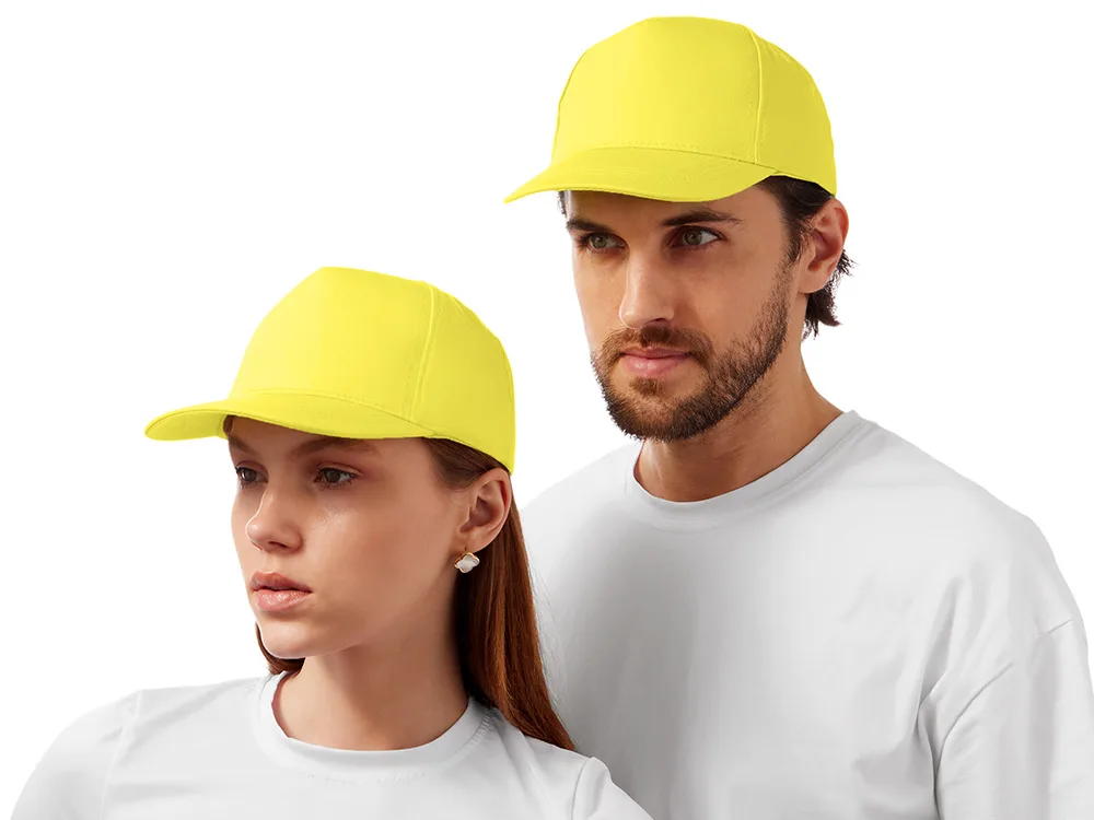 Бейсболка "Мемфис 230" 5-панельная, yellow