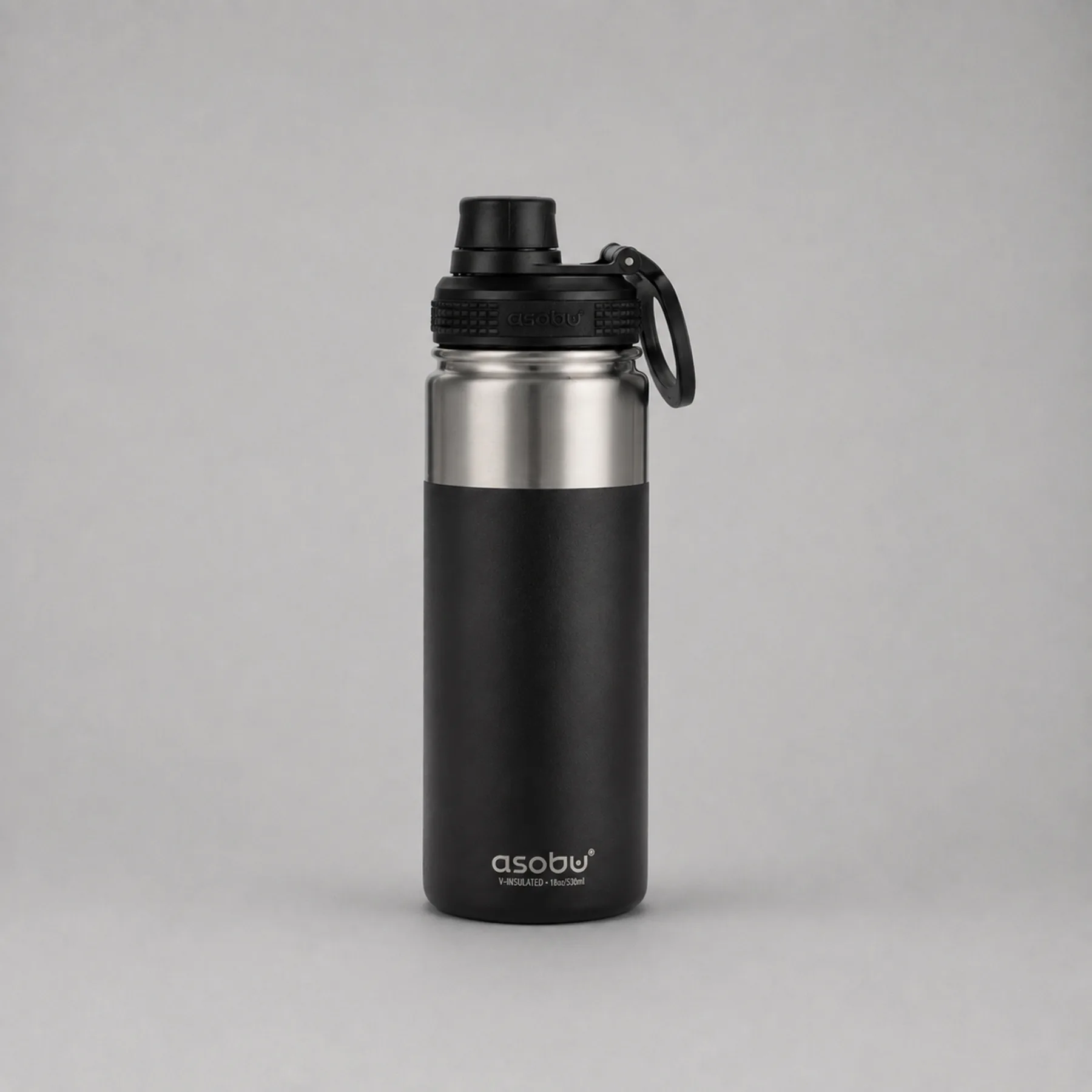 Вакуумная термобутылка «ALPINE FLASK», 530 мл, черный