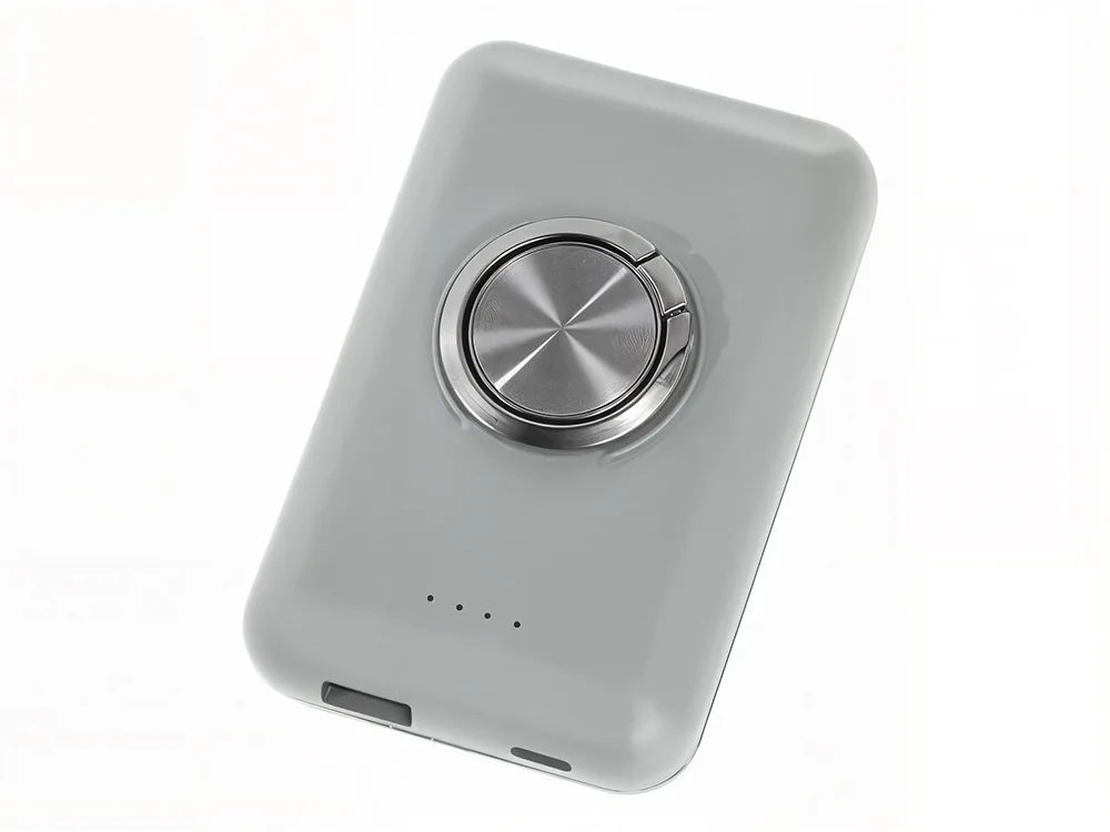 Магнитный беспроводной внешний аккумулятор "MagnetIQ", 5000 mah, 10 W, серый Cool gray 7C