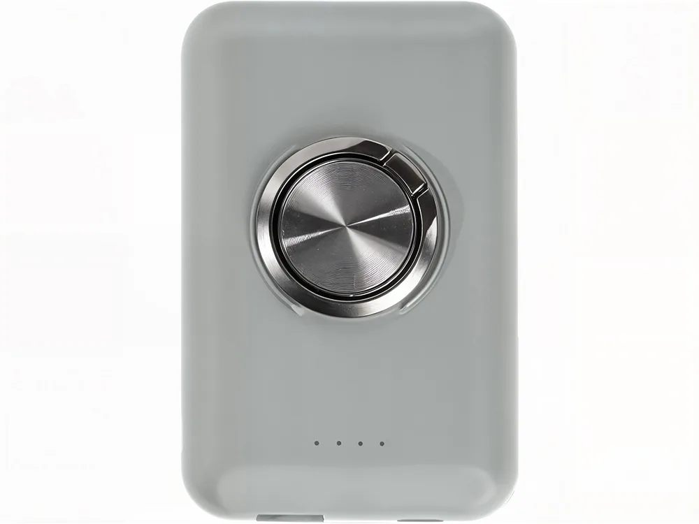Магнитный беспроводной внешний аккумулятор "MagnetIQ", 5000 mah, 10 W, серый Cool gray 7C