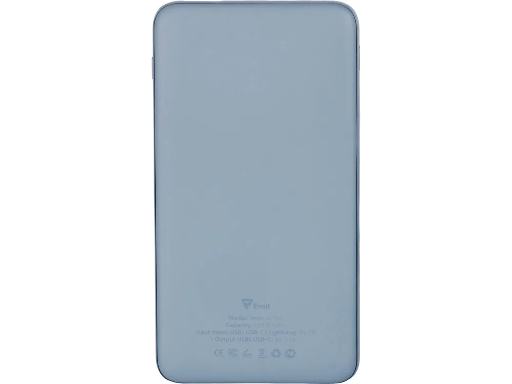 Внешний аккумулятор "Reserve Pro", 10 000 mah, антрацит