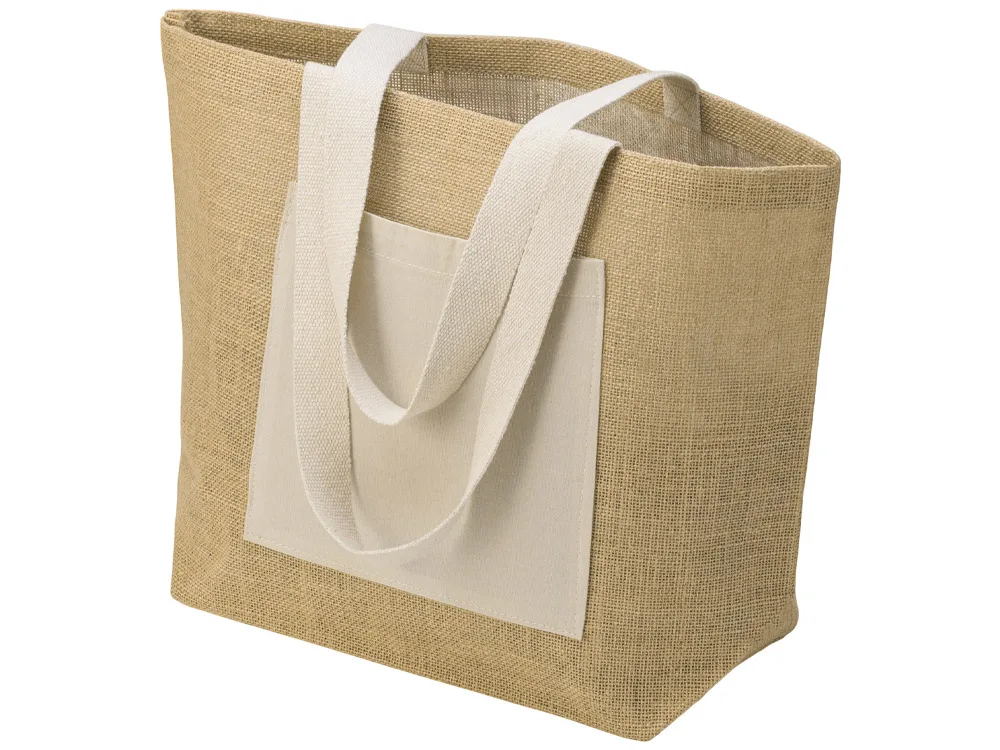 Сумка Jute джутовая с широким дном