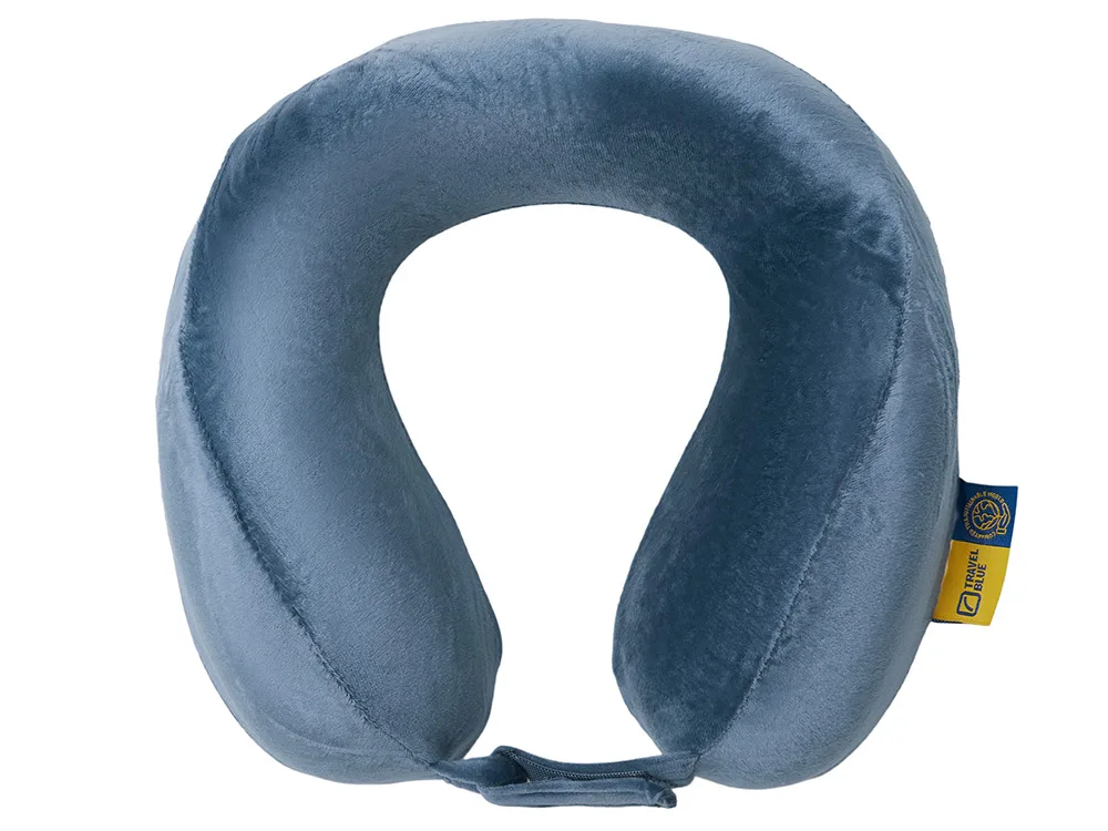 Подушка для путешествий с эффектом памяти Travel Blue Tranquility Pillow, увеличенная (212), цвет синий