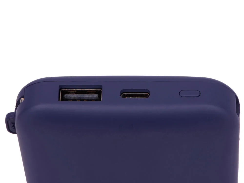 Внешний беспроводной аккумулятор с подсветкой лого «Astro», 10000 mAh, темно-синий
