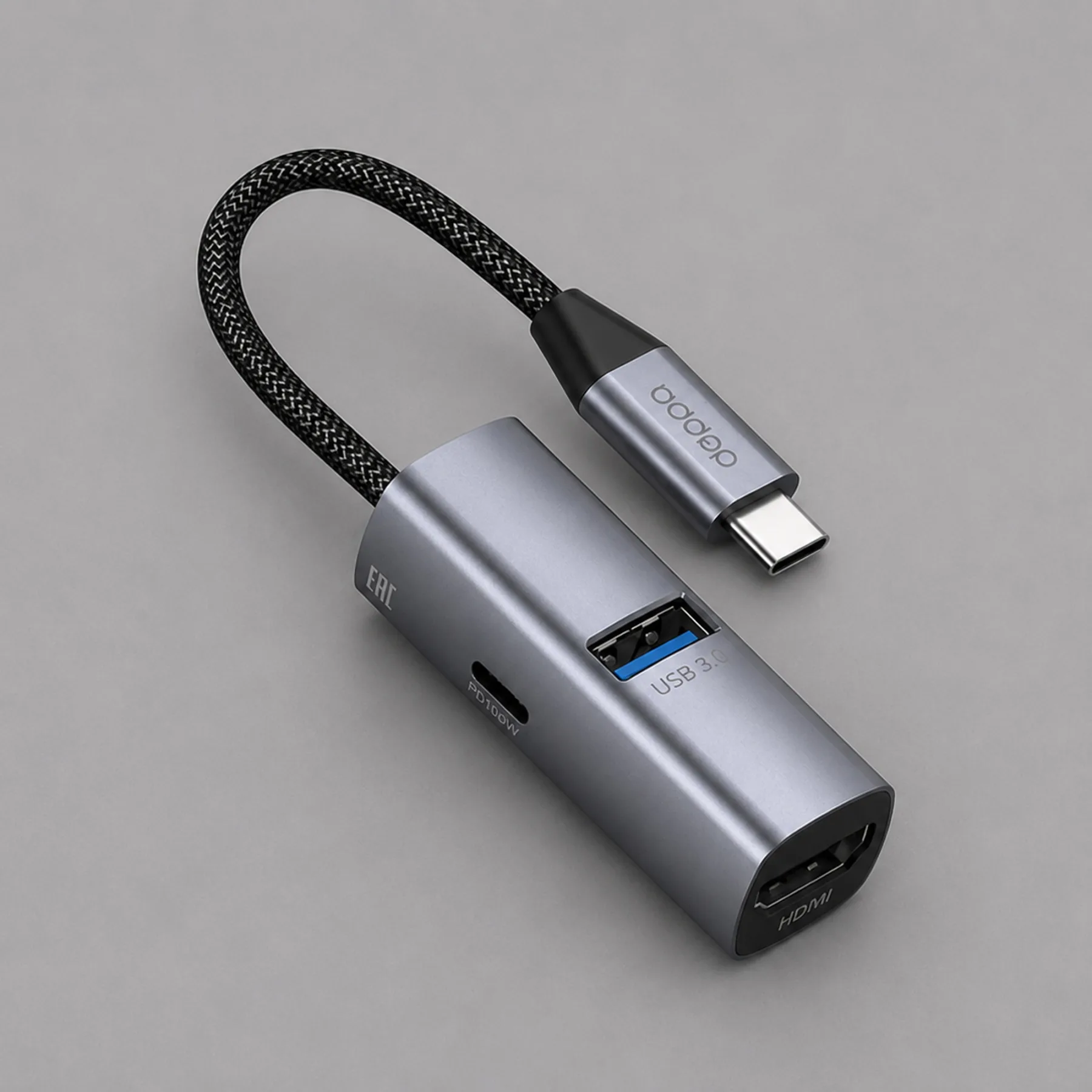USB-хаб 3 в 1 USB-C